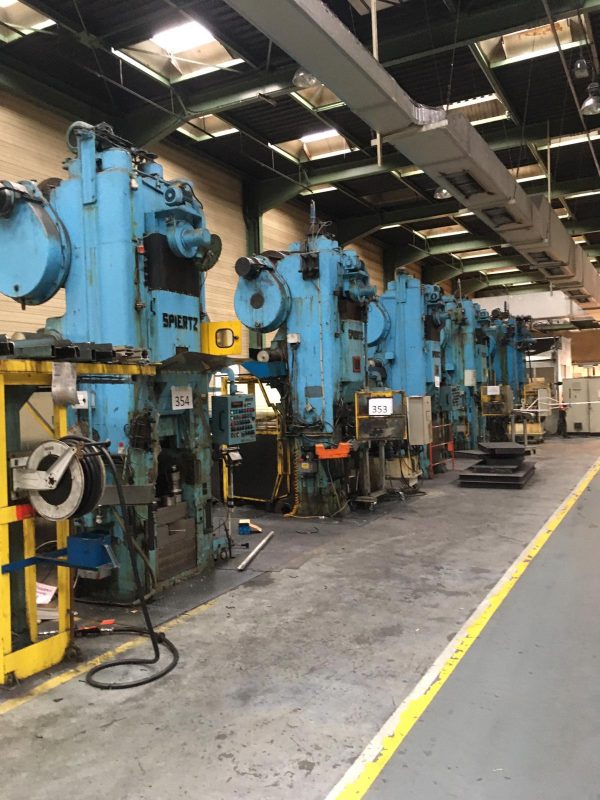 ak machines spiertz 400 ton knuckle joint press