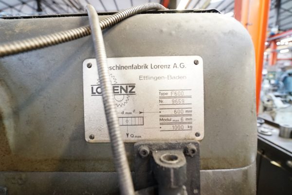 ak machines lorenz f600 gear hobber