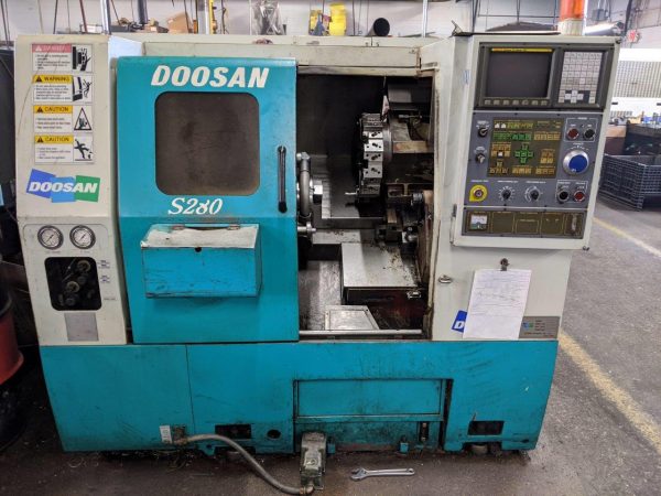 ak machines doosan s280n cnc lathe machine