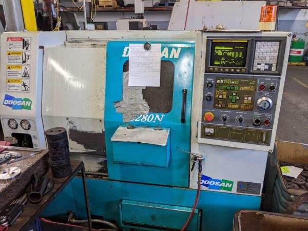 ak machines doosan s280n cnc lathe machine