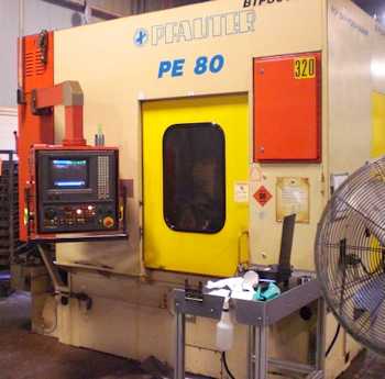 ak machines pfauter pe80 cnc gear hobber