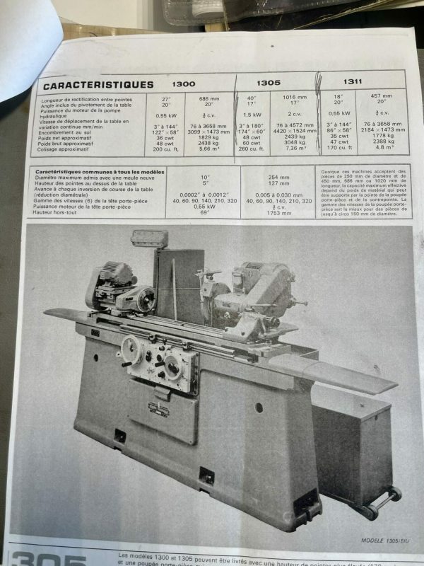 ak machines jones shipman 1307 universal cylindrical grinder