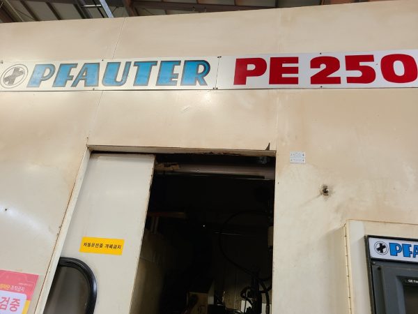 ak machines pfauter pe 250 cnc gear hobbing