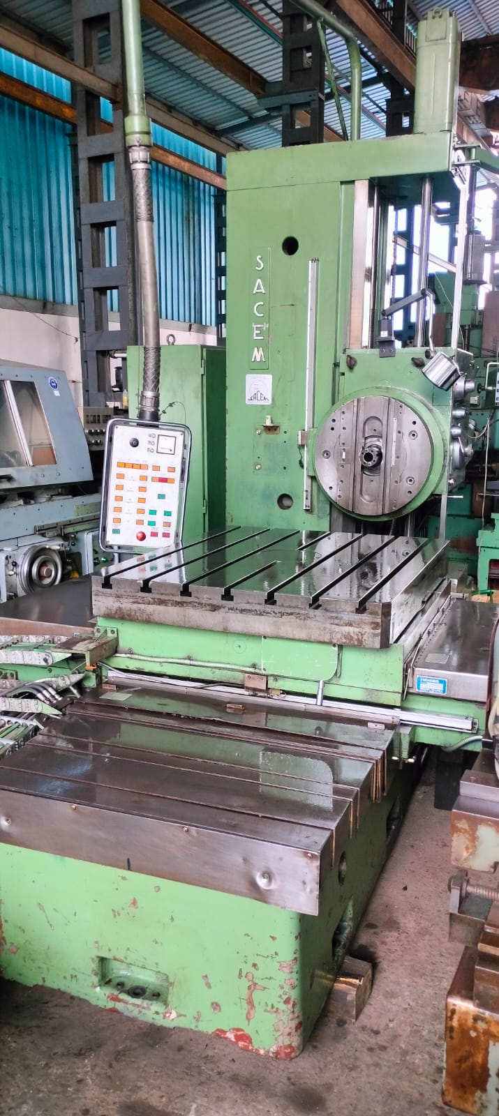 ak machines sacem ms 90 horizontal boring mill