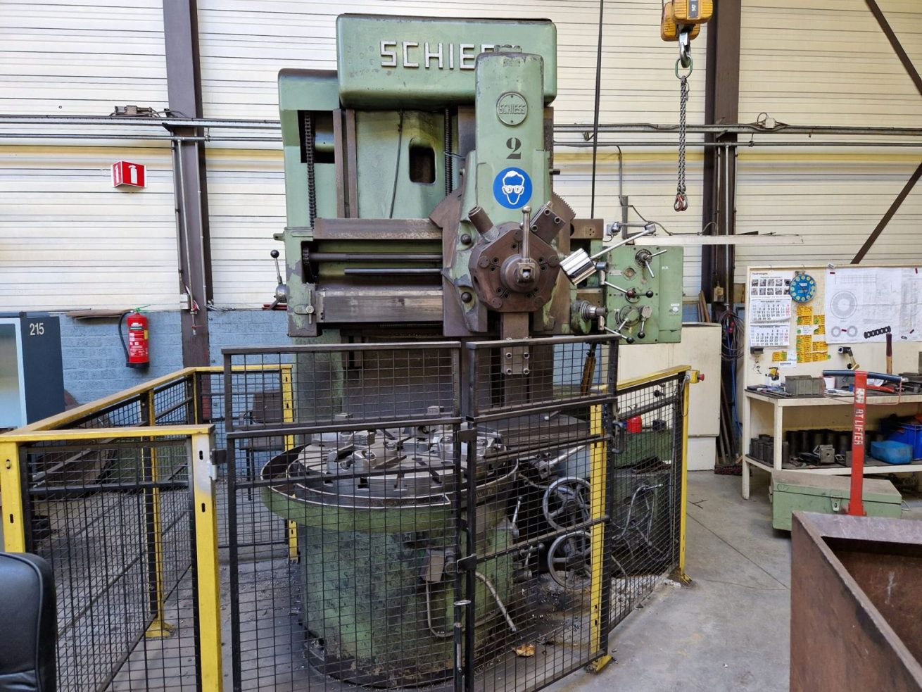 ak machines schiess ek 105 vertical turret lathe