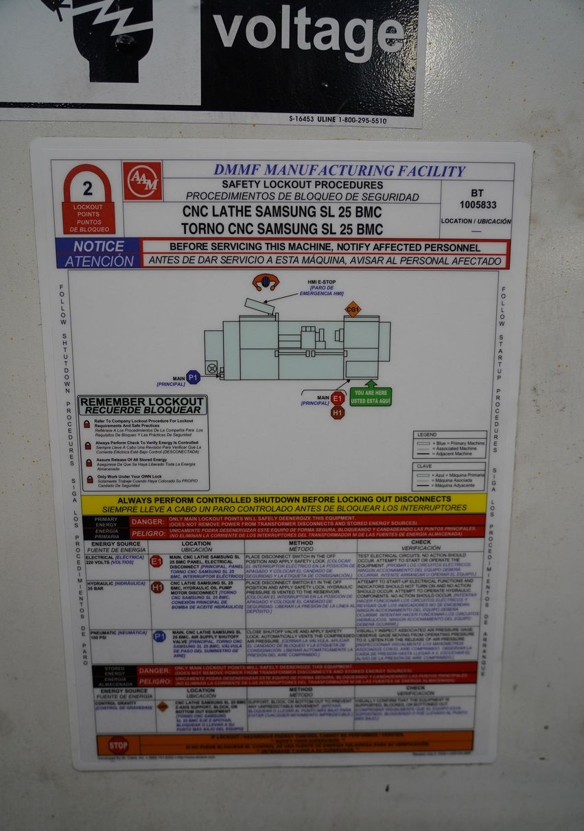 Samsung SL 25 BMC 1000 CNC Turning Center - Image 12