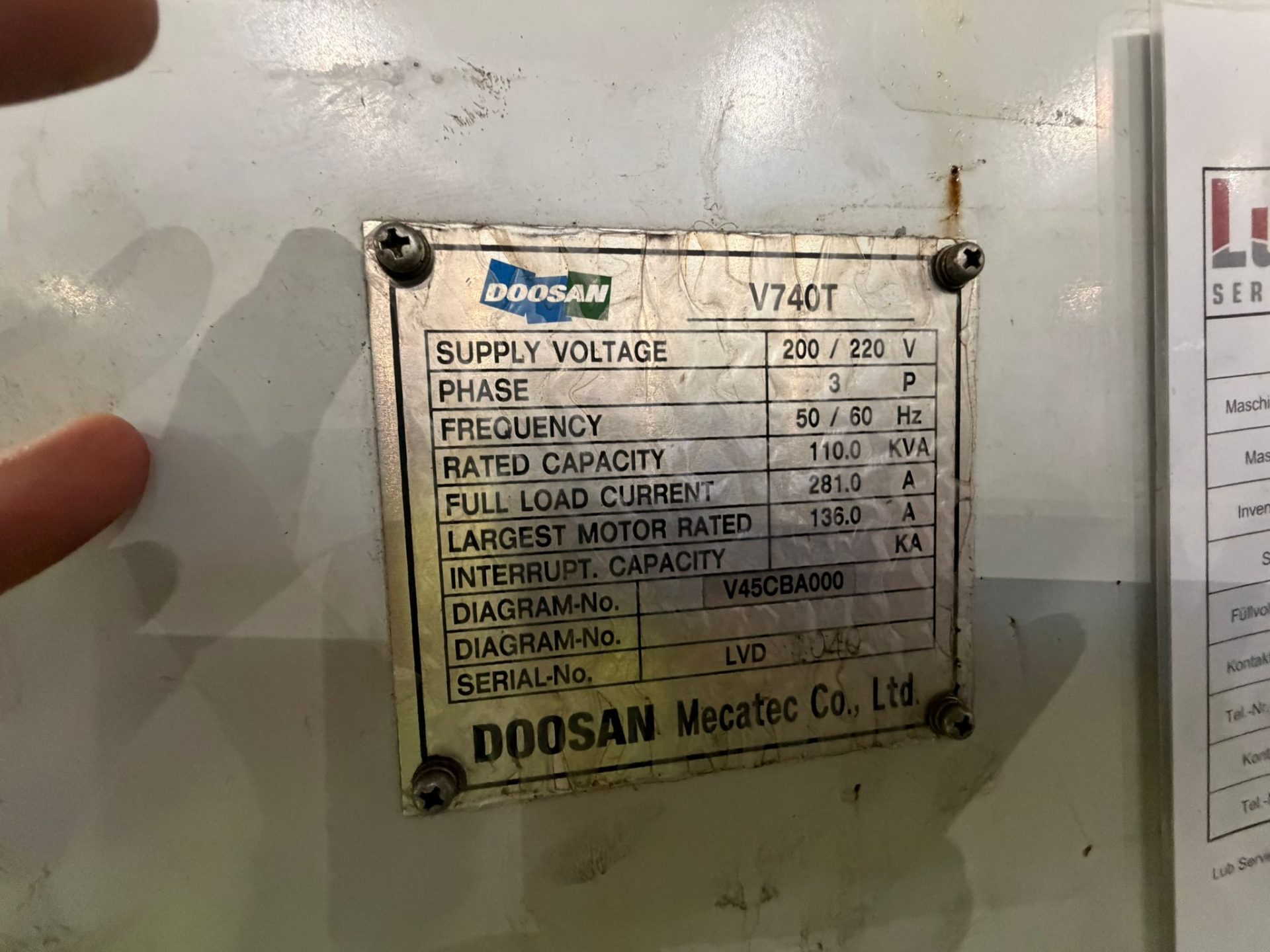 Doosan V740T Double CNC VTL - Image 11